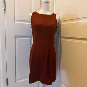 Alyn Paige Rust Sleeveless Mini Sheath Dress and Blazer set